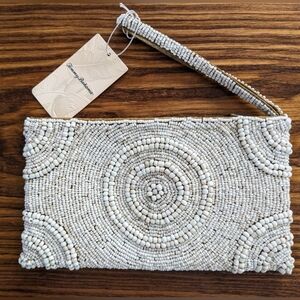 NWT Tommy Bahama Beaded Wristlet Clutch